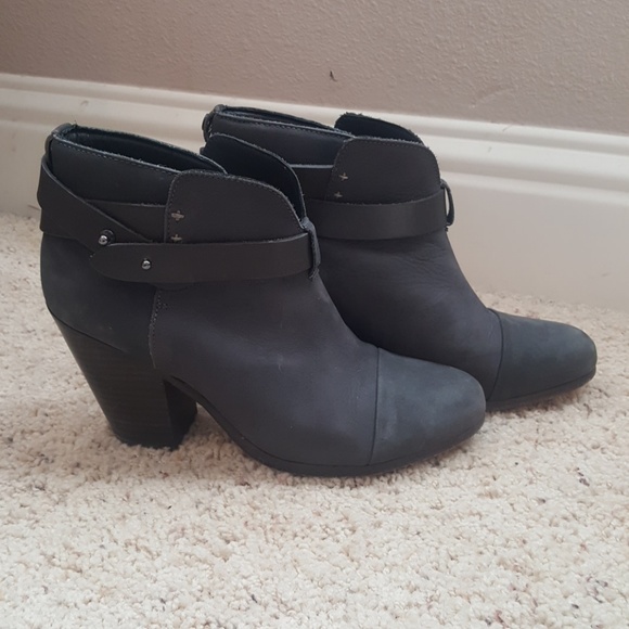 Rag & Bone Harrow Grey Booties - Picture 1 of 3